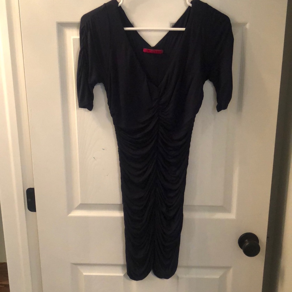 Velvet Cotton Navy Dress